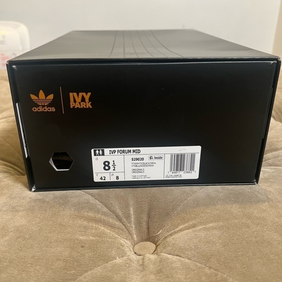 NWT ADIDAS X IVY PARK Forum Mid 'White Mesa' (BLACK PACK) SZ- 8.5 - Picture 10 of 13